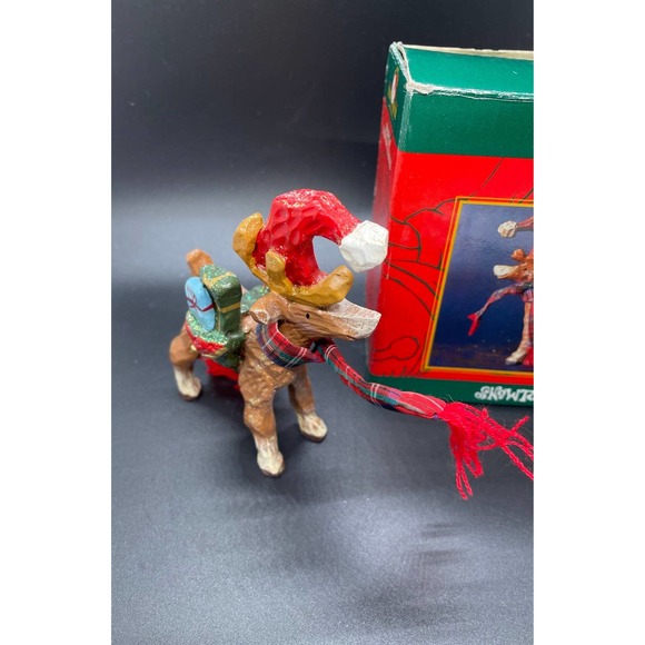 Kurt Adler snow town reindeer - Picture 2 of 3